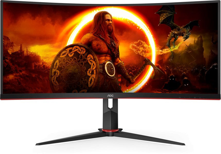 Монитор AOC CU34G2XP/BK Black-Red