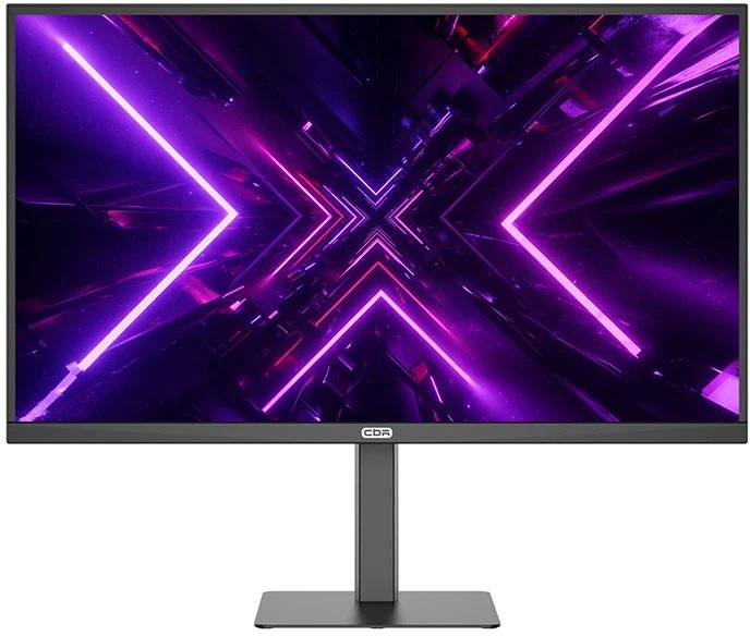 Монитор CBR LCD MG-2702 (LCD-MG2702-OPC) 27" IPS, QHD 2K 2560x1440, 200Гц, Динамики 2*3W, HAS, Pivot, 2*DP/2*HDMI, внешний БП, черный, кабель DP 1.5м