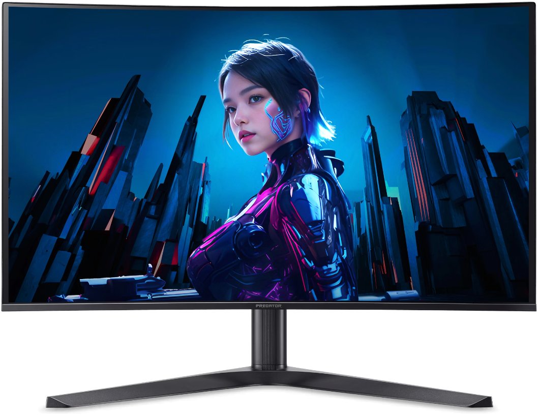 Монитор Acer Predator X32Xbmiipphuzx 1700R (UM.JXXCD.X01) 16:9, QD-OLED, UHD, 0,03ms, 250cd, 240Hz, HDMI, DP, USB, USB-C, SPK, HAS