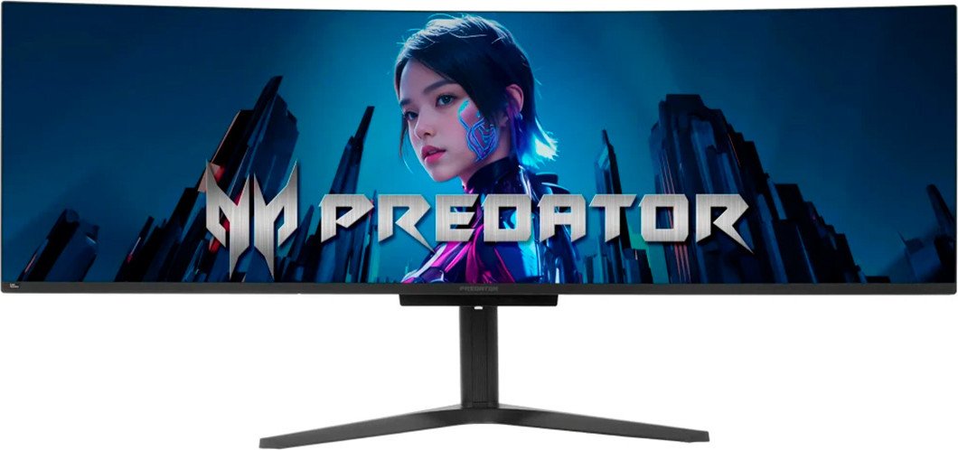 Монитор Acer Predator X49Vbmiiphuzx 1800R (UM.SXXCD.V01) 32:9, QD-OLED, DQHD, 0,03ms, 250cd, 144Hz, HDMI, DP, USB, USB-C, SPK, HAS