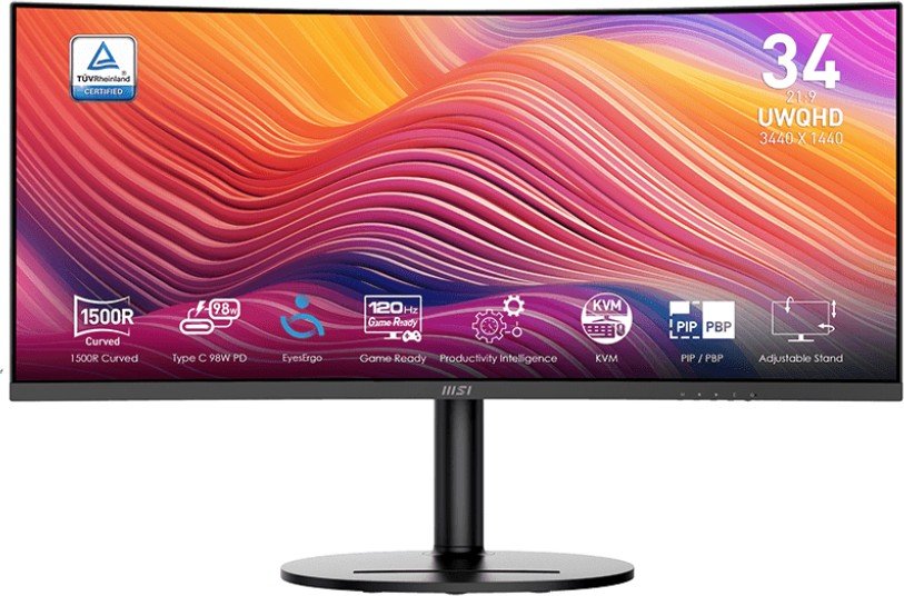 Монитор MSI Modern MD342CQP (9S6-3PC59H-031) черный