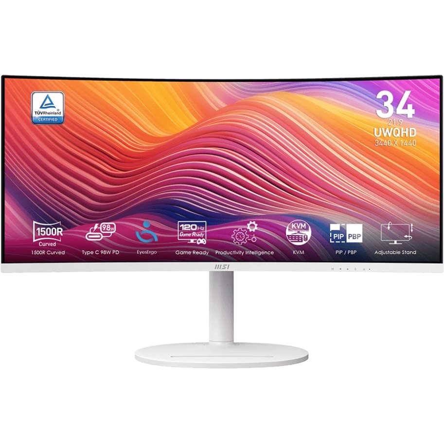 Монитор MSI Modern MD342CQPW (9S6-3PC59H-021) White