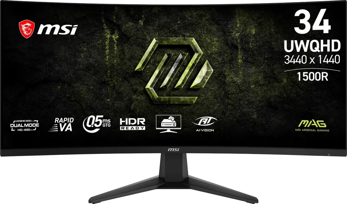 Монитор MSI MAG 346CQDF E20 1500R (9S6-3DD71M-022)