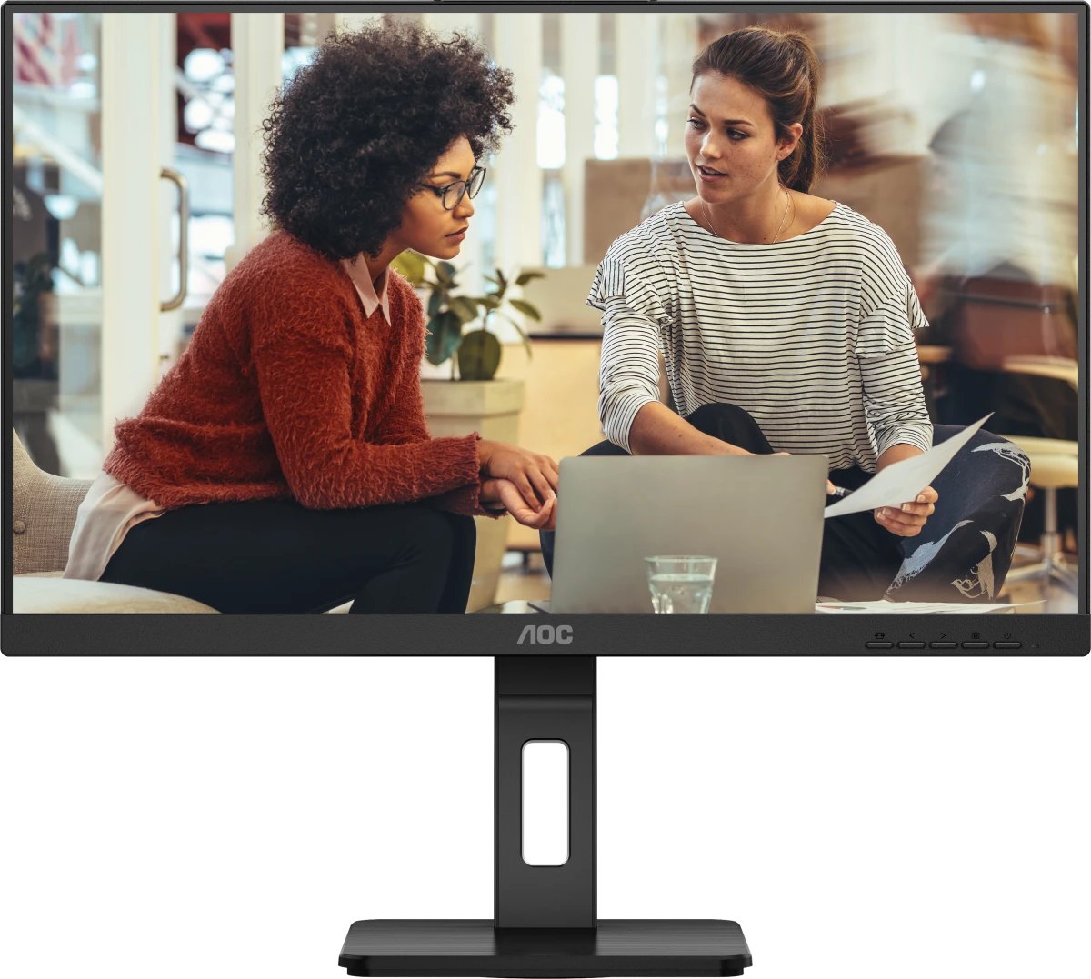 Монитор AOC U27E3UF Black с поворотом экрана 4K, IPS, 3840x2160, 4ms, 178°/178°, 350cd/m, 1000:1, +2xHDMI 2.0
