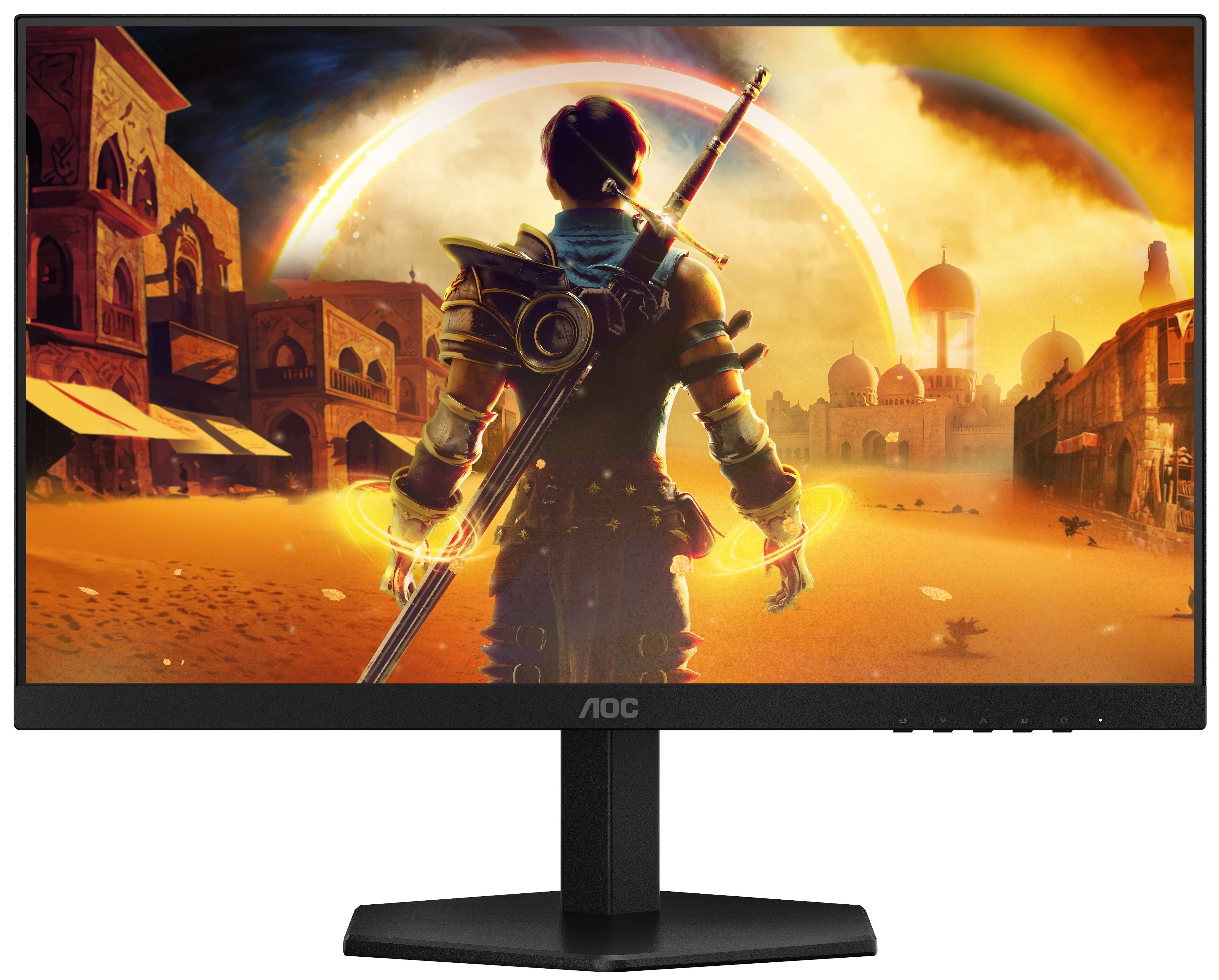 Монитор AOC 24G42E 1020x1080, VA, 180Гц, 2хHDMI, черный и черный/красный