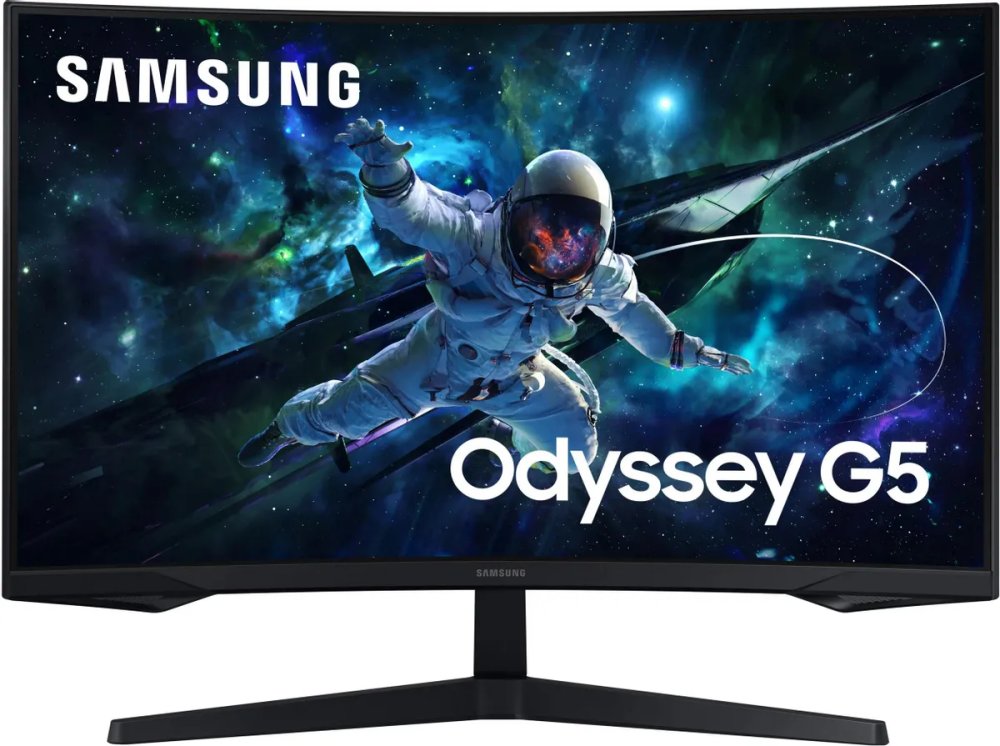 Монитор Samsung Odyssey G5 Curved 27" 2K 2560x1440 165Hz VA Quad 1ms HDMI DP USB 300cd Ex Cur черный S27CG550EI (LS27CG550EIXCI)