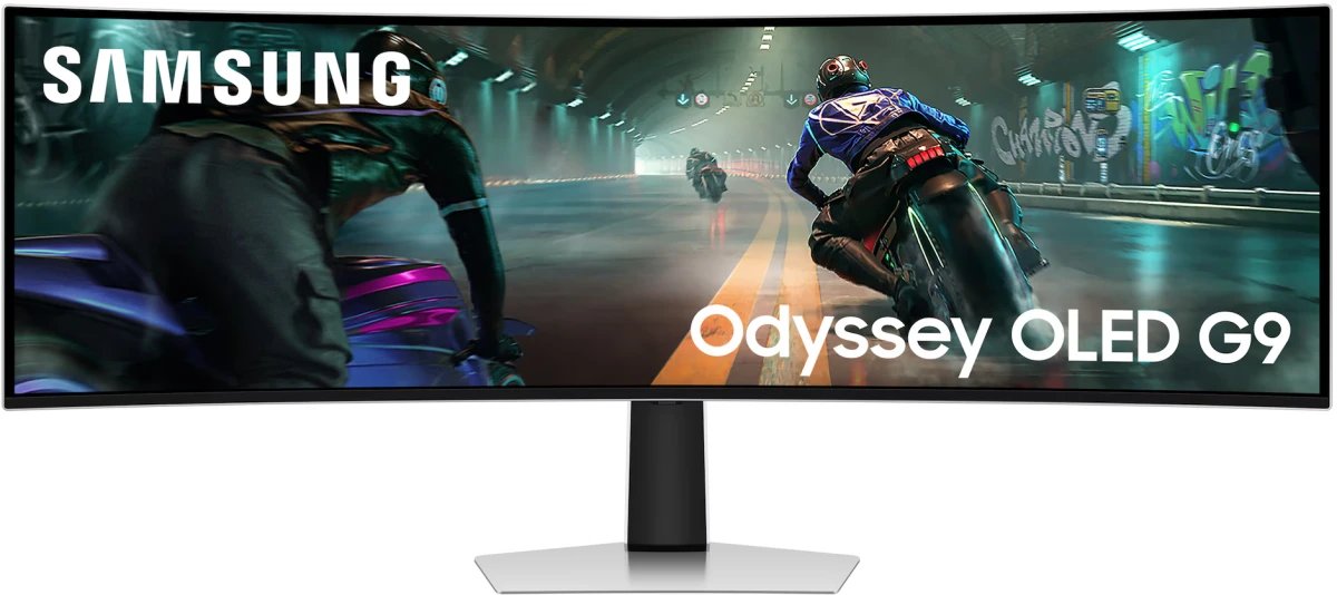 Монитор Samsung Odyssey OLED G9 S49DG910SIXCI (LS49DG910SIXCI) 5120x1440, OLED, 144Гц, 1хHDMI, изогнутый, серебристый