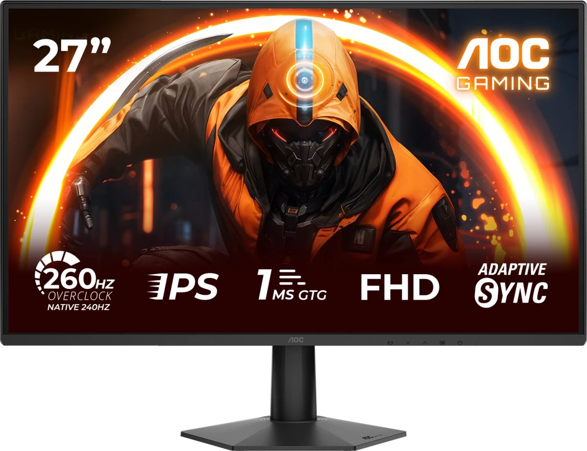 Монитор AOC Gaming 27G50Z 27" FHD 1920x1080, 260Hz, 16:9, IPS, 1ms, 300cd, HDMI, DP черный