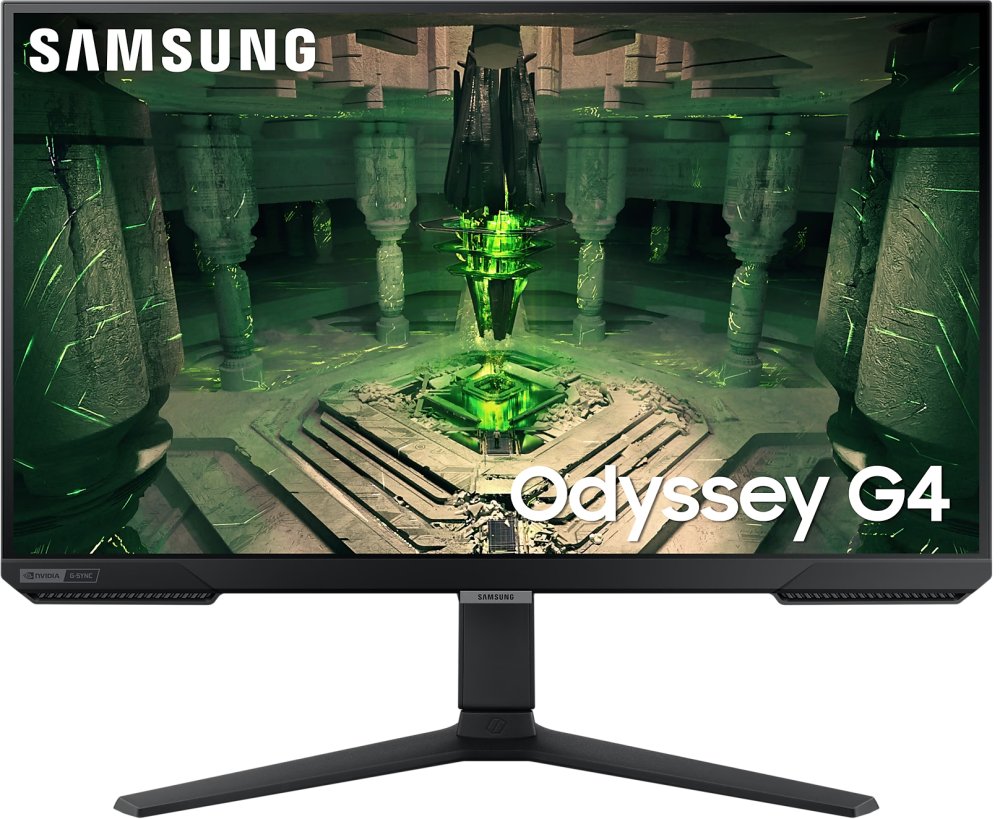Монитор Samsung Odyssey G4 27" FHD 1920x1080, 240Hz, IPS, HDMI+HDMI+DP, 1 ms, 178°/178°, 400 cd/m, 1000:1, Pivot) S27BG400EI