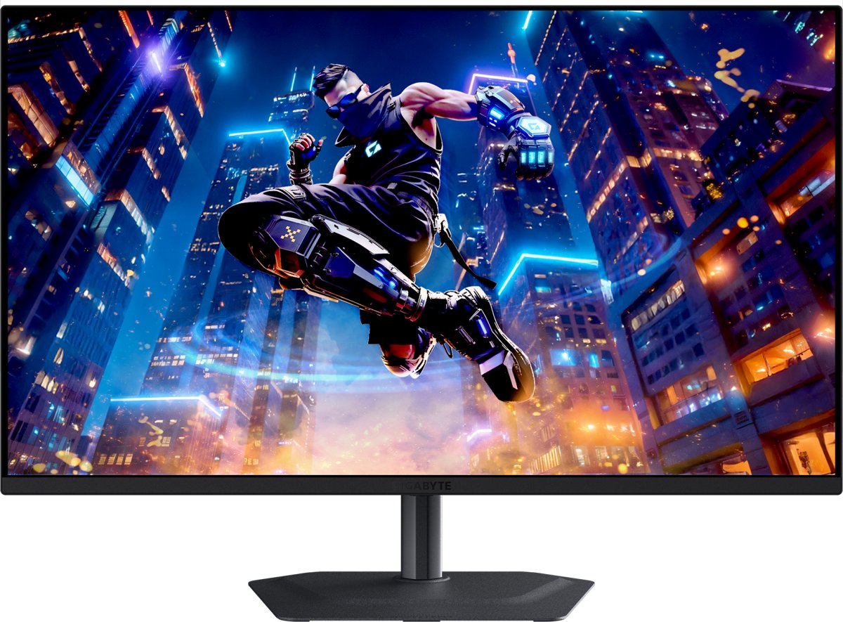 Монитор Gigabyte MO32U2 EK (20VM0-MO32U2BT-1EKR)Black 31,5 QD-OLED, 3840x2160, 240Hz, 2xHDMI 2.1, DP 1.4, 3xUSB 3.2, USB Type-C 18Вт, 0,03ms,178°/178°