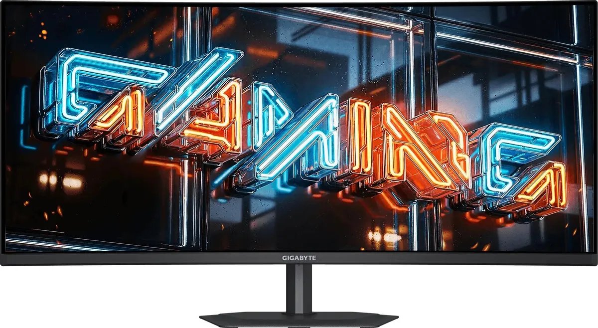Монитор Gigabyte MO34WQC36 (20VM0-MO34WQ3BT-1EKR) черный OLED LED 21:9 HDMI M/M матовая HAS Piv 1500000:1 300cd 178гр/178гр 3440x1440 360Hz DP UW USB