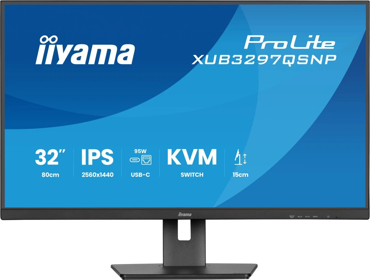 Монитор Iiyama ProLite XUB3297QSNP-B1 черный IPS LED 1ms 16:9 HDMI M/M матовая HAS Piv 1000:1 350cd 178гр/178гр 2560x1440 100Hz DP Quad 2K (1440p)