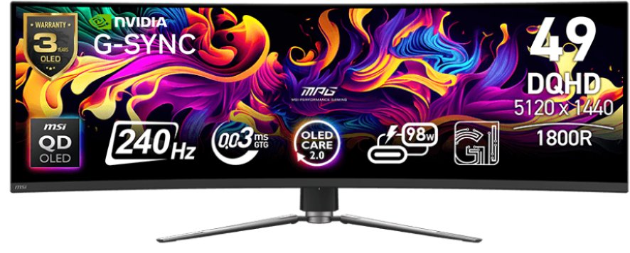 Монитор MSI MPG 491CQPX QD-OLED (9S6-3FA84T-022) черный