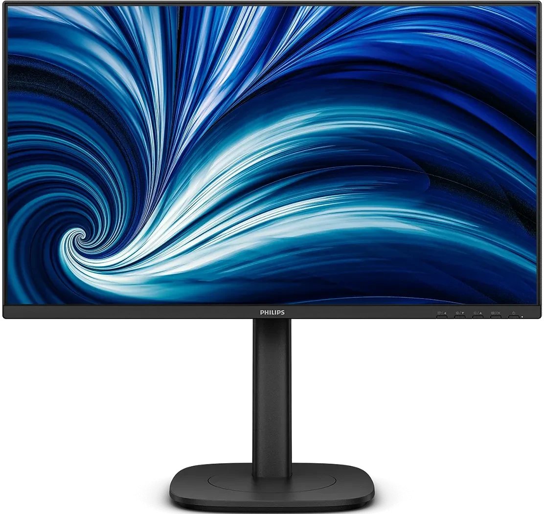 Монитор PHILIPS 24B2U3301 IPS, 300cd, 1500:1, 4ms, 50M:1, 178/178, HDMI, DP, USB Hub, USB-C(PD90W), RJ45, Speakers, 120Hz, Tilt, HAS, Swivel, Pivot