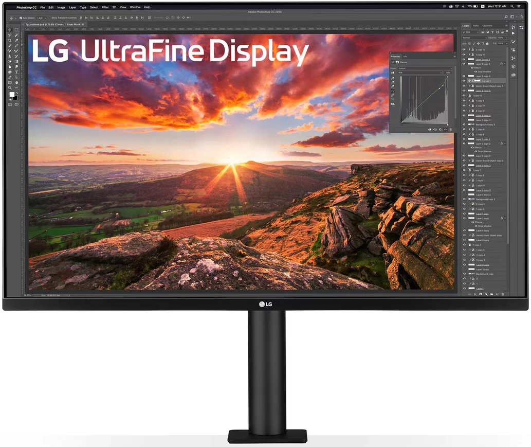 Монитор LG 32UN880K-B черный IPS LED 5ms 16:9 HDMI M/M матовая HAS Piv 1000:1 350cd 178гр/178гр 3840x2160 60Hz DP 4K USB 10.3кг