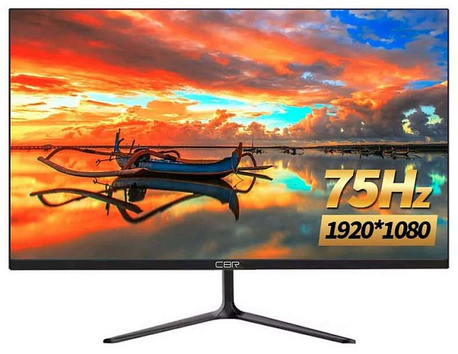 Монитор CBR MF-2403 (LCD-MF2403-OPC) 23,8" LCD VA безрамочный черный