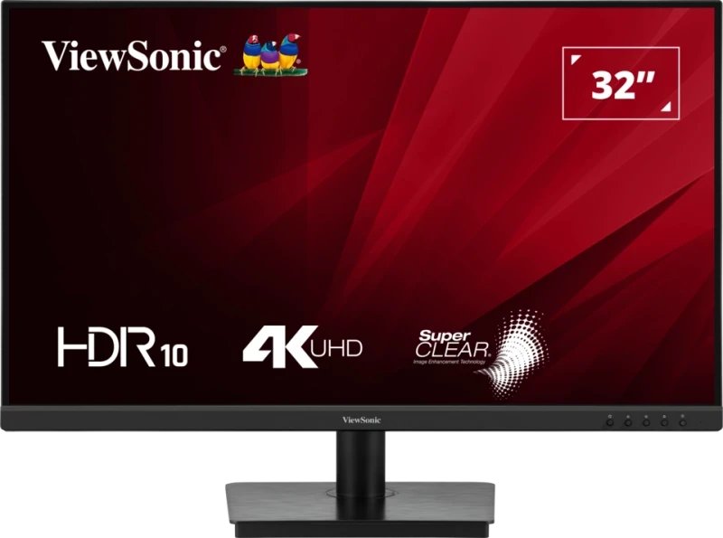 Монитор ViewSonic VA3208-4K-HD черный VA LED 4ms 16:9 HDMI M/M матовая 3000:1 300cd 178гр/178гр 3840x2160 60Hz DP 4K 6.6кг