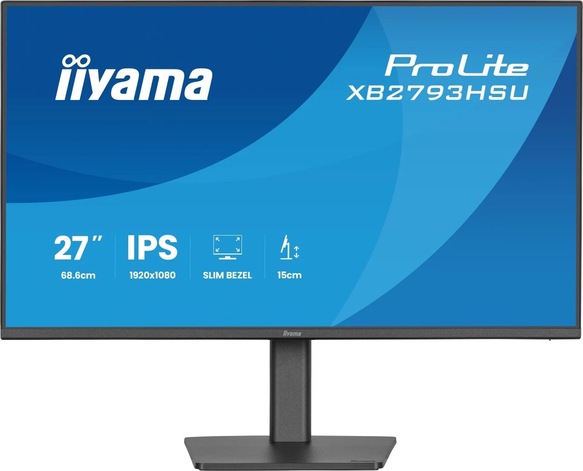 Монитор Iiyama ProLite XB2793HSU-B1 черный IPS LED 1ms 16:9 HDMI M/M матовая HAS Piv 350cd 178гр/178гр 1920x1080 120Hz DP FHD USB 6кг