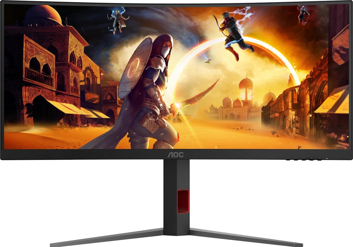 Монитор AOC Gaming CU34G4 3440x1440, VA, 180Гц, 2хHDMI, изогнутый, черный