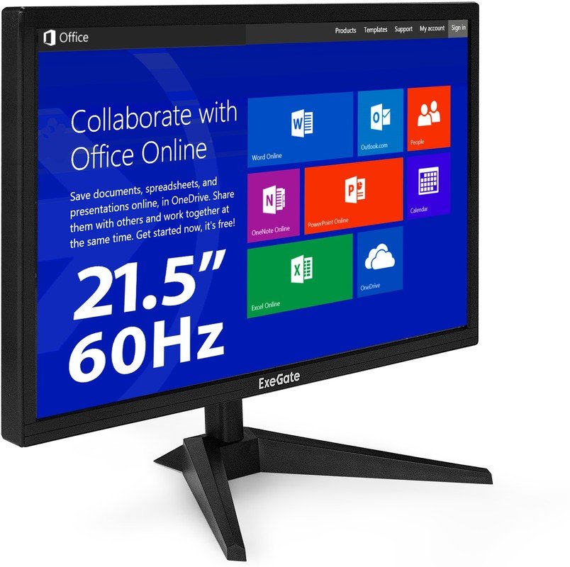 Монитор ExeGate EB2200A (EX297376RUS) черный