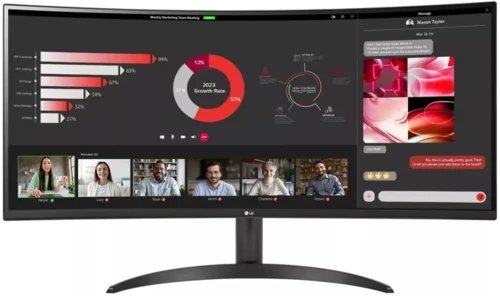 Монитор LG UltraWide 34WR50QK-B черный
