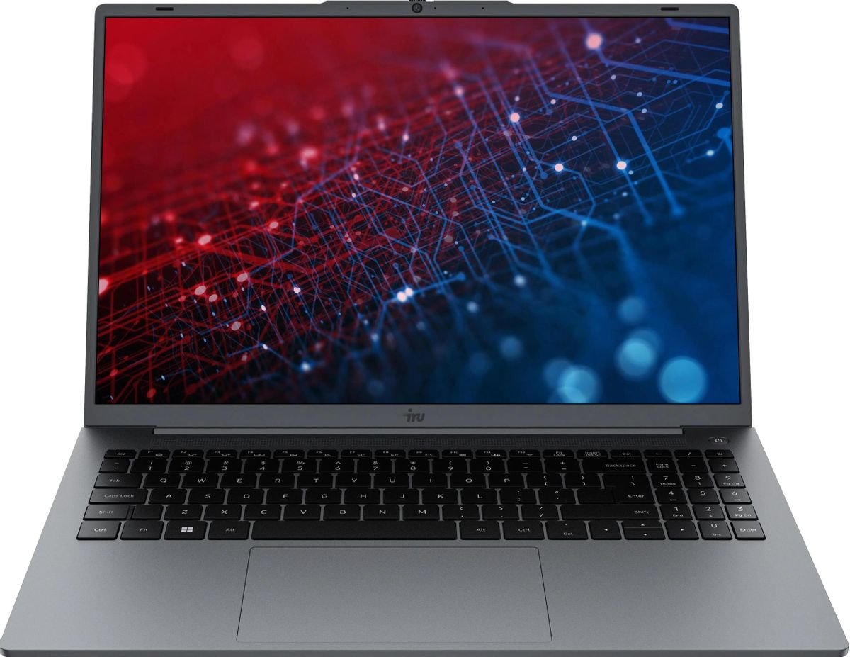 Ноутбук iRU Tactio 16ALB (2110204) 16", IPS, Intel Core i5 1235U 1.3ГГц, 10-ядерный, 16ГБ 512ГБ SSD, Intel UHD Graphics, Windows 11 Pro, серый
