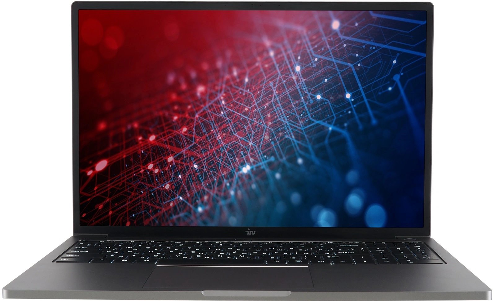 Ноутбук IRU Strato 16ALMR (2142315-Win11P) Core i5 12450H 16Gb SSD256Gb Intel UHD Graphics 16" IPS FHD (1920x1200) grey WiFi BT Cam 5400mAh
