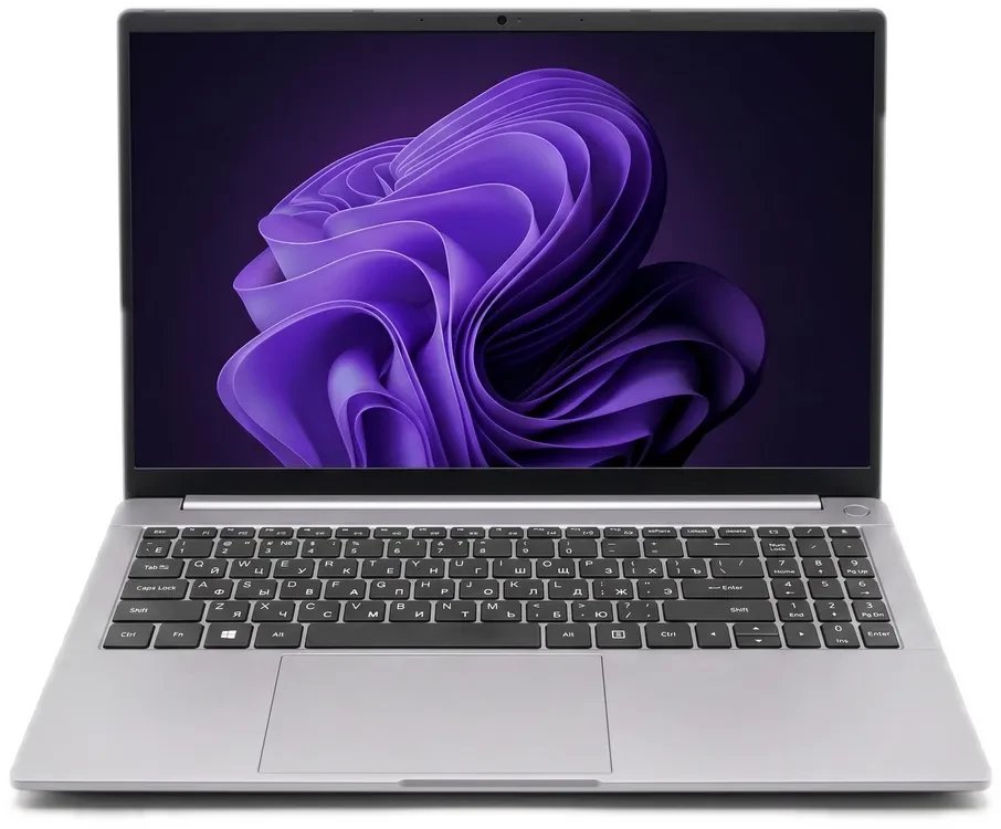 Ноутбук Hiper Factum W15D (FW15D-R5743R8N5W6WPG-Win11P) Ryzen 5 7430U 8Gb SSD512Gb AMD Radeon Graphics 15.6" IPS FHD (1920x1080) grey WiFi BT Cam