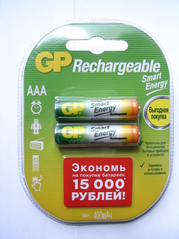 Эл. питания GP LR03/2BL Smart Energy