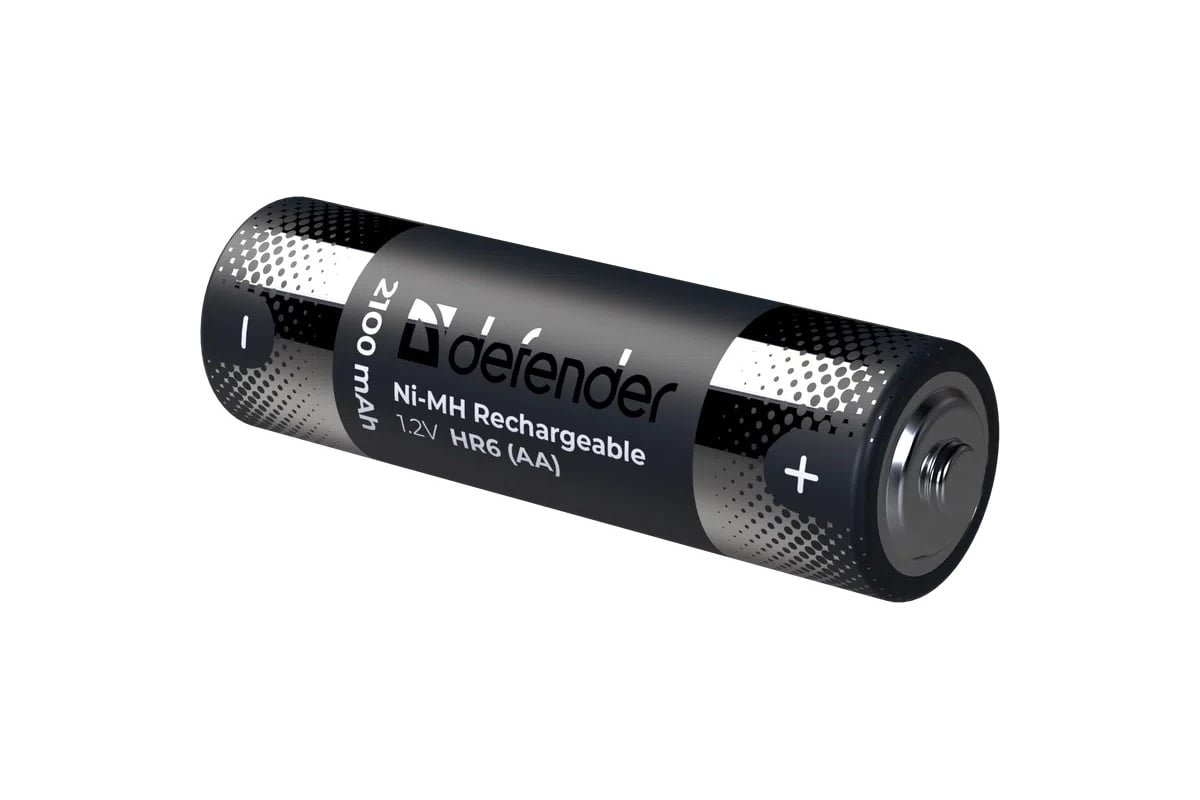 Аккумуляторная батарея DEFENDER HR6-2BL 2100 mAh АА, Ni-MH
