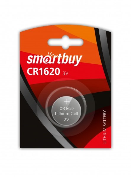 Батарейка Smartbuy SBBL-1620-1B, литиевая (SBBL-1620-1B) блистер 1 шт