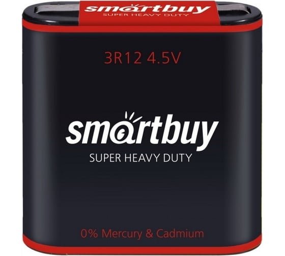 Батарейка SmartBuy 3R12-1P Квадрат (SBBZ-3R12-1S) 4.5В, (1/12/144)