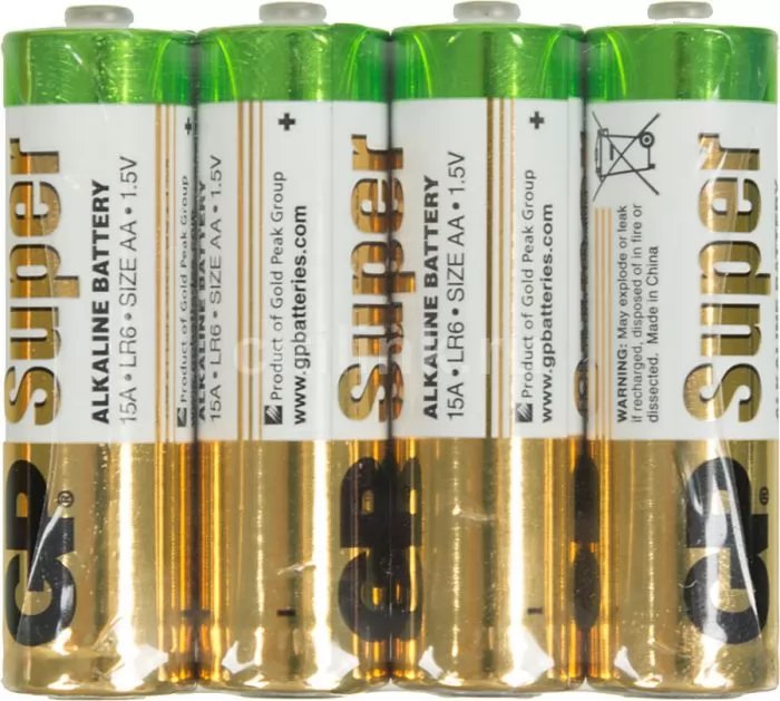 Батарея GP 15ARS-2SB4 LR6, AA, 1.5V 4шт