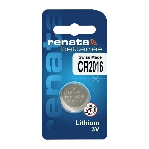 Батарейка Renata CR2016 BL1 Lithium 3V (10/300/2400)