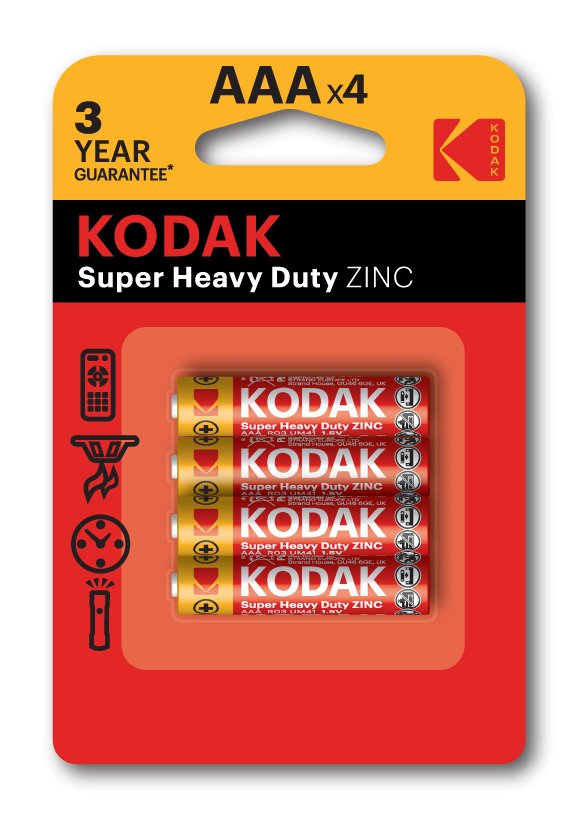 Батарейка Kodak Extra R03 AAA BL4 Heavy Duty 1.5V (4/48/240/54000)