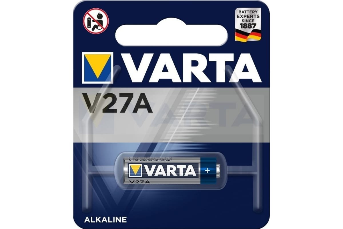 Батарейка Varta ELECTRONICS LR27/A27/MN27 BL1 Alkaline 12V (4227) (1/10/100)