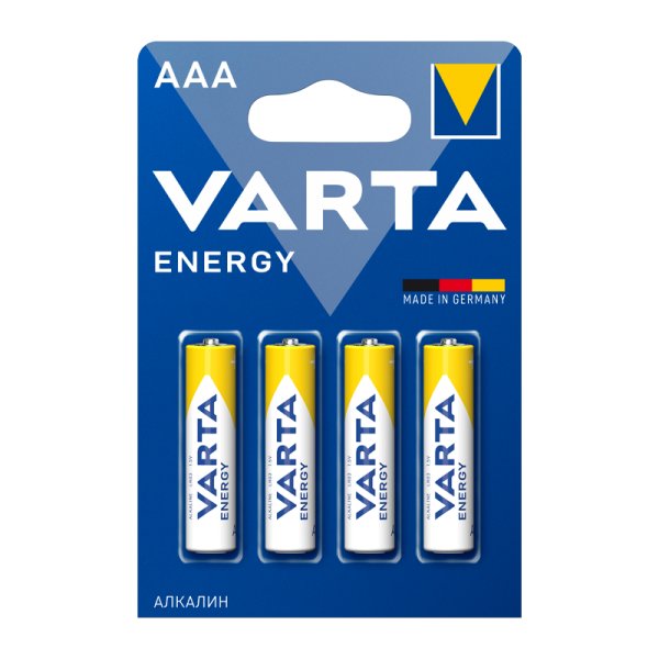 Батарейка Varta ENERGY LR03 AAA BL4 Alkaline 1.5V (4103) (4/40/200)