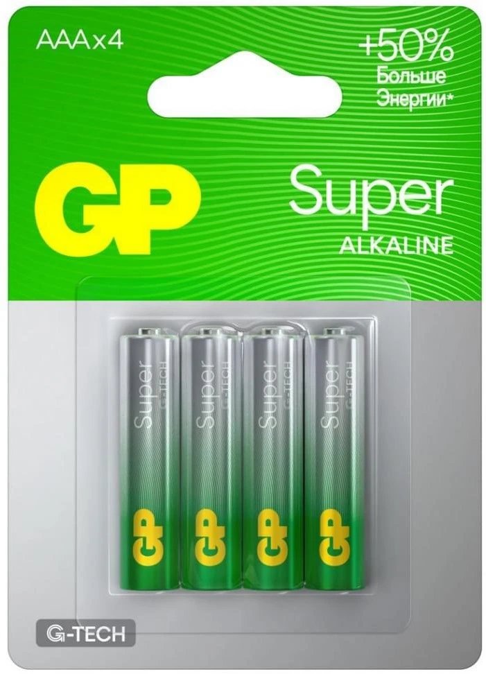 Батарея GP Super 24AA21-2CRSBC4 AAA (4шт)