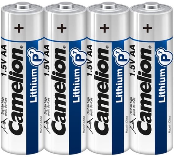 Батарейка AA Camelion LR06-4BL Lithium (15243) 1.5B, (4/60/720)