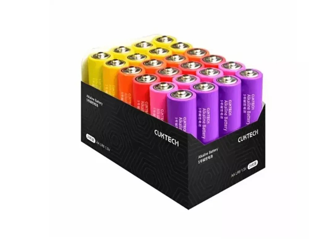 Батарейки Xiaomi CukTech LR6 1.5V тип AA 24 шт. B08 (цветные)