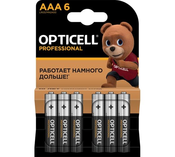 Батарейка OPTICELL Professional LR03 BL6 (5052004) (6/72)
