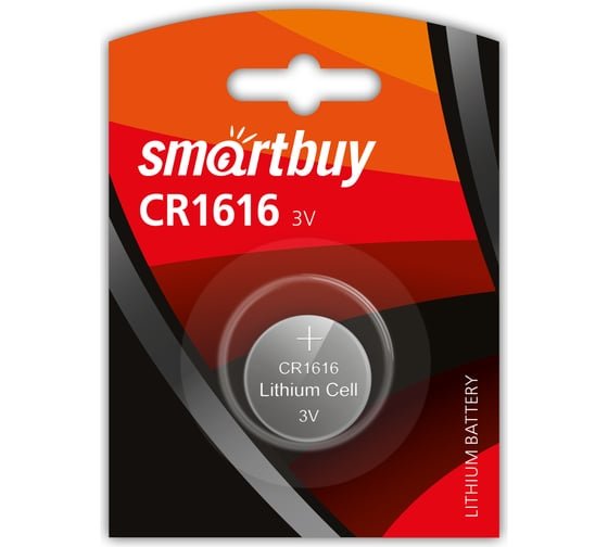 Батарейка SmartBuy CR1616-1BL (SBBL-1616-1B) 3В, (1/12/72)