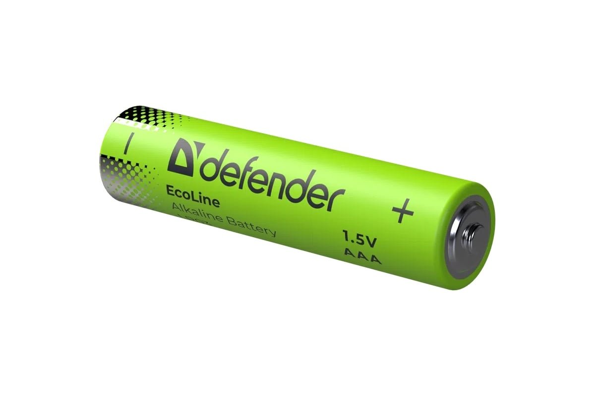 Батарейка алкалиновая DEFENDER LR03-4S ААА, EcoLine