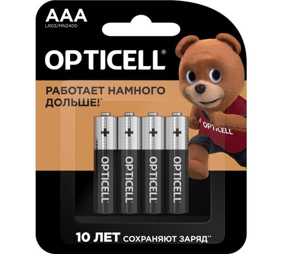 Батарейка OPTICELL Basic LR03 BL4 (6051002) (4/48/192/21504)