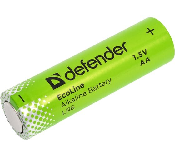 Батарейка алкалиновая DEFENDER LR6-4S АА, шринк, EcoLine