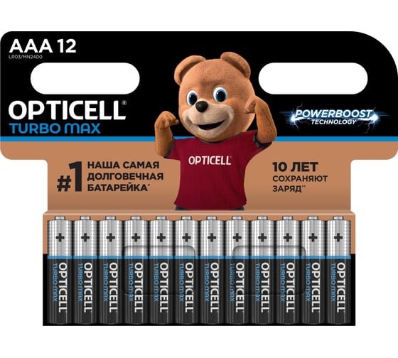 Батарейка OPTICELL Turbo Max LR03 BL12 (6053010)