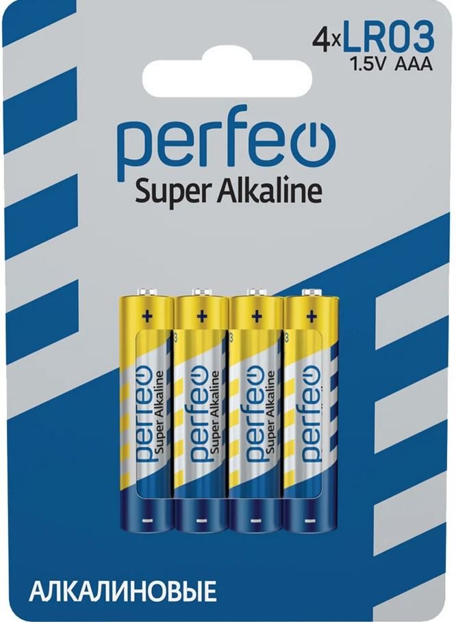 Батарейка Perfeo LR03/4BL Super Alkaline