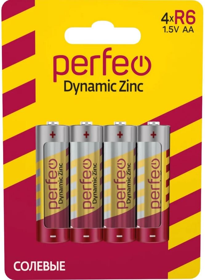 Батарейка Perfeo R6/4BL Dynamic Zinc