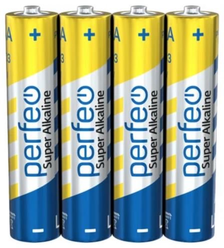 Батарейка Perfeo LR03/4SH Super Alkaline, (Арт. PF LR03/4SH)