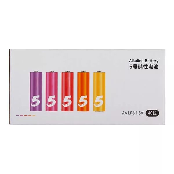 Батарейки Xiaomi CUKTECH LR6 1.5V тип AA 40 шт. AA540 (цветные)